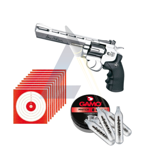 Pack Revolver ASG Dan Wesson 6" - calibre 4.5