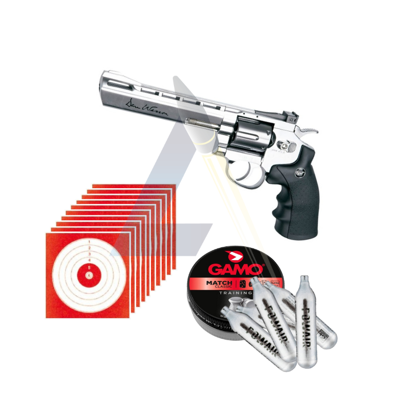 Pack Revolver ASG Dan Wesson 6" - calibre 4.5
