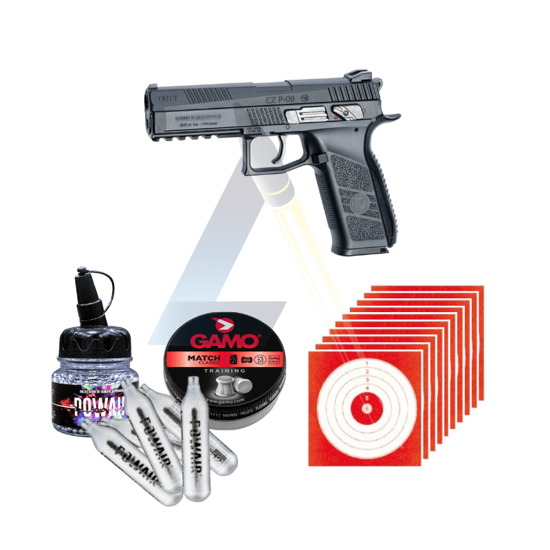 Pack Pistolet ASG CZ P09 - calibre 4.5