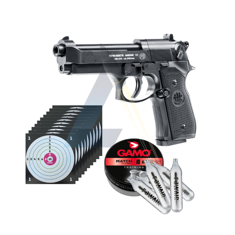 Pack Pistolet Beretta M92 FS Black - calibre 4.5mm