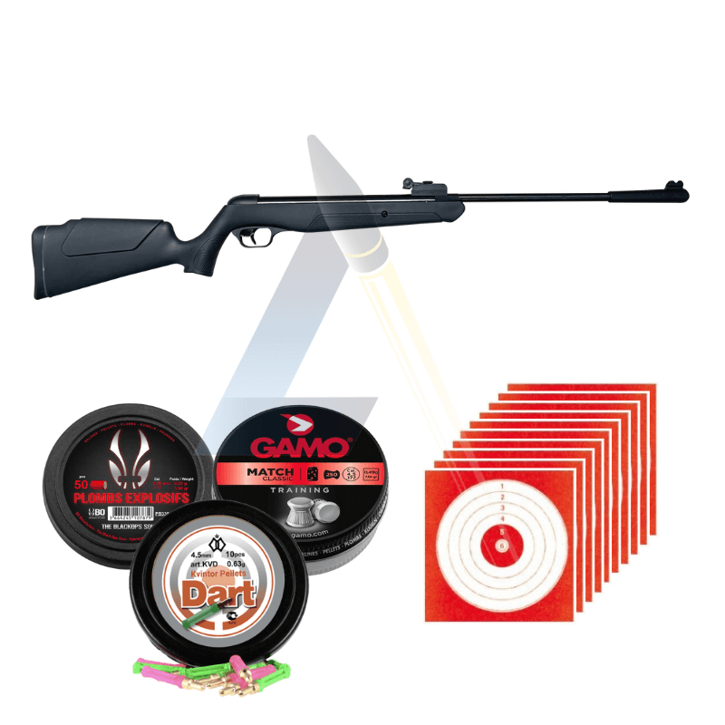 Pack FUN Carabine à Plomb Snowpeak LB600 - CAL 4.5