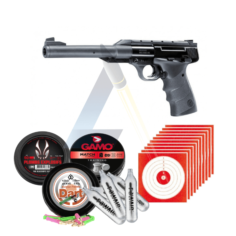 Pack FUN Pistolet à plomb Browning Buckmark Umarex - CAL 4.5