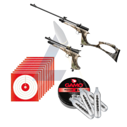 Pack Carabine/Pistolet Artemis CP2 Camo 6J - calibre 4.5mm