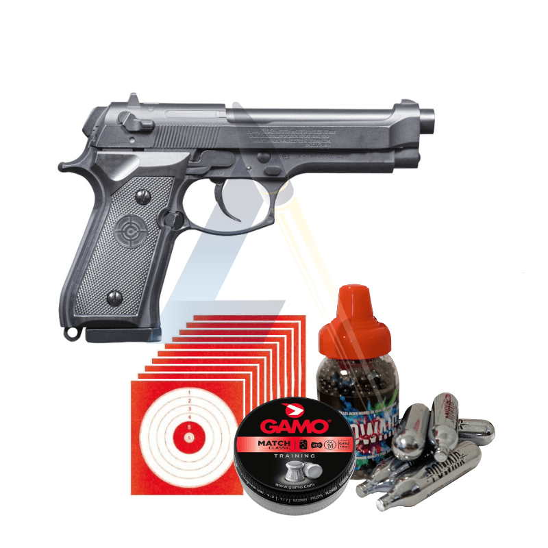 Pack Pistolet Crosman PDM9B 2,6J - calibre 4,5mm BB et Plombs