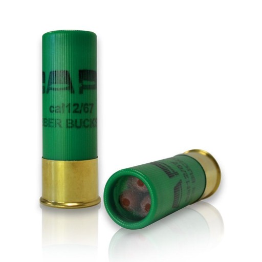 25 cartouches Gomm-Cogne Chevrotine - calibre 12/67 2