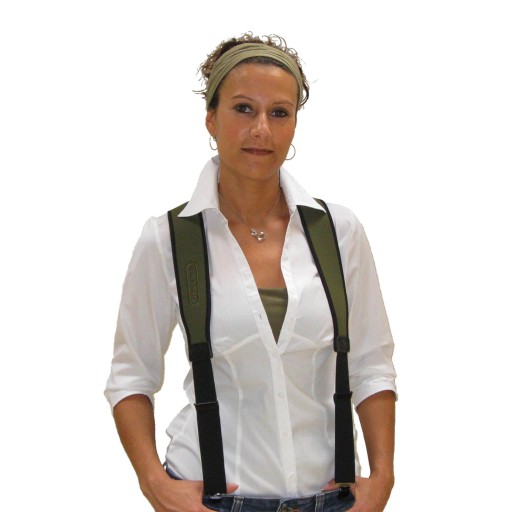 Bretelles vertes Niggeloh néoprène pour pantalon