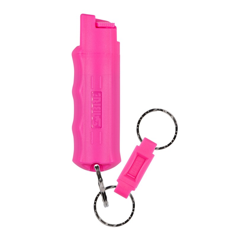 Lacrymogène Gaz poivre Sabre Red porte-clés Rose 16mL