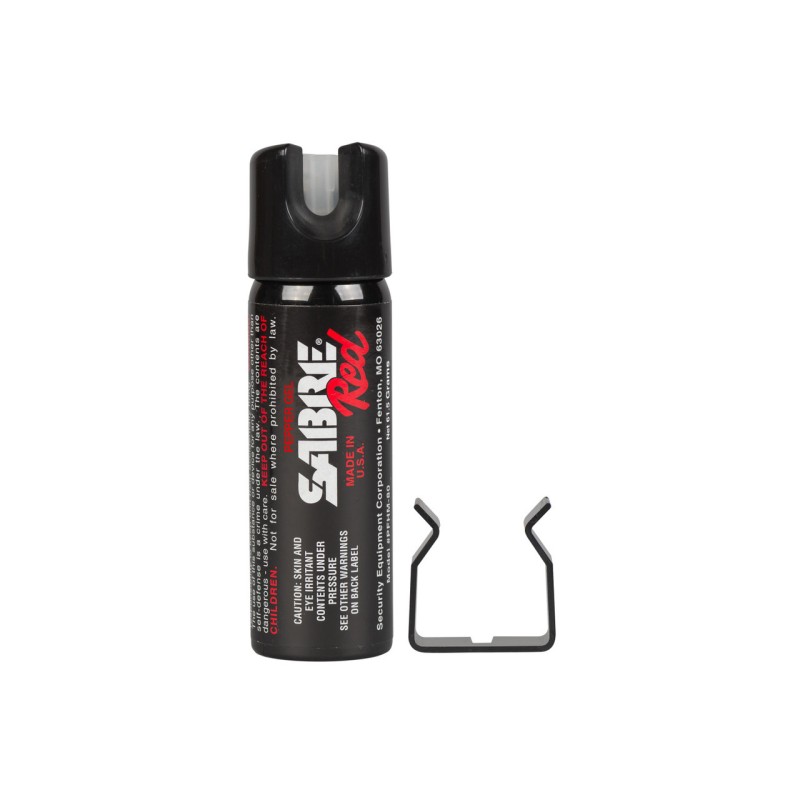 Lacrymogène gel poivre Sabre Red support mural 75 mL