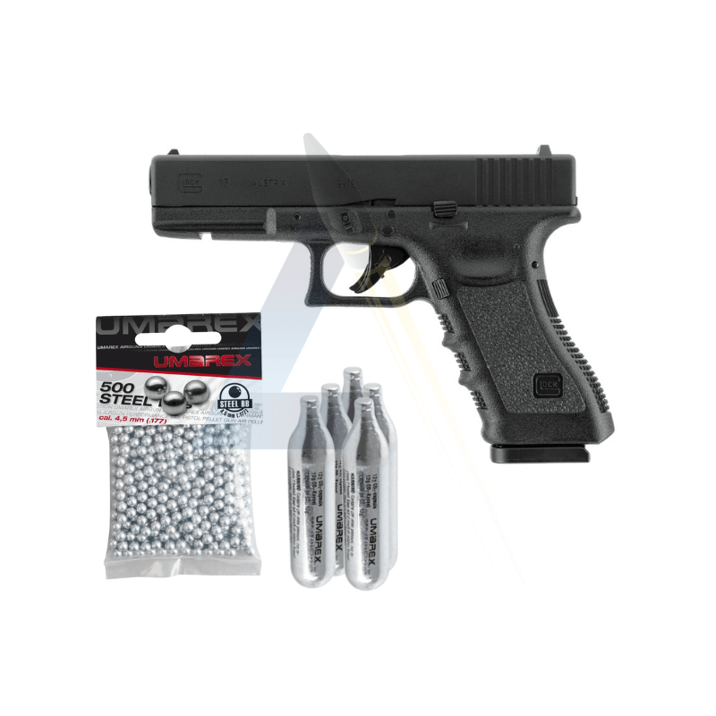 Pack Utile Pistolet Glock 17 Gen3 - calibre 4,5mm BBs