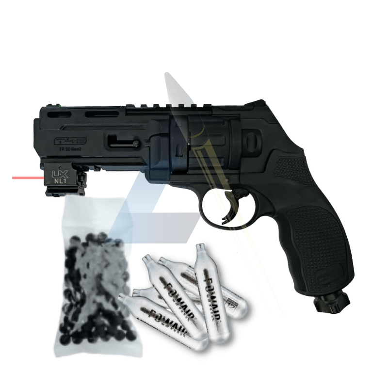 Pack laser Revolver Umarex T4E TR50 Gen2 13J - calibre 50