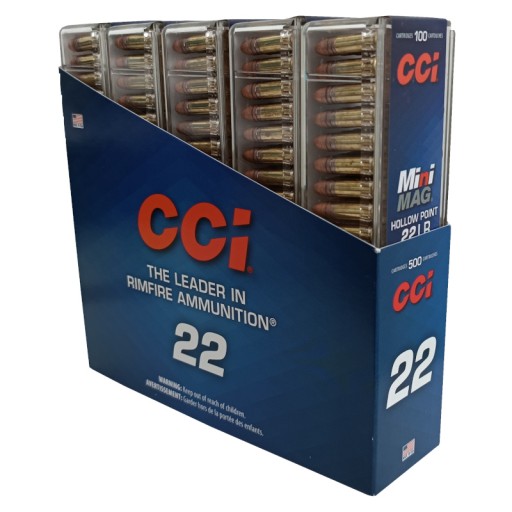 500 Cartouches CCI Mini Mag - calibre 22LR