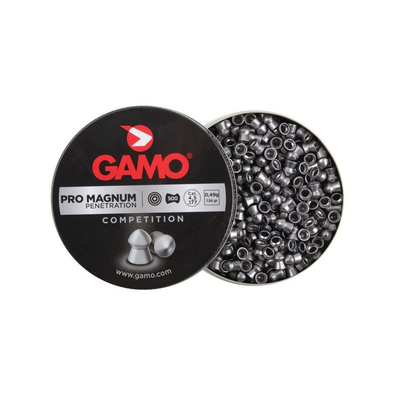 Lot de 5 boîtes de 500 Plombs Pro Magnum tête...