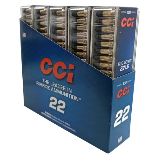 500 Cartouches CCI Subsoniques - 22LR