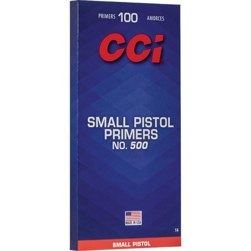 100 Amorces CCI Standard Small Pistol N°500