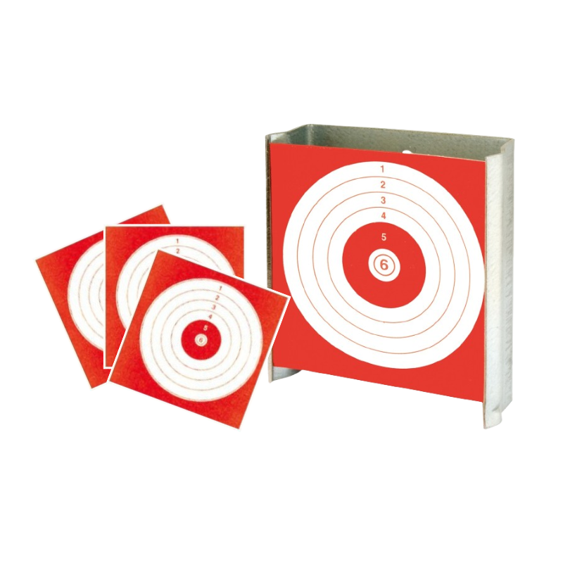 Porte-cible Shoot Again plat + 10 cibles
