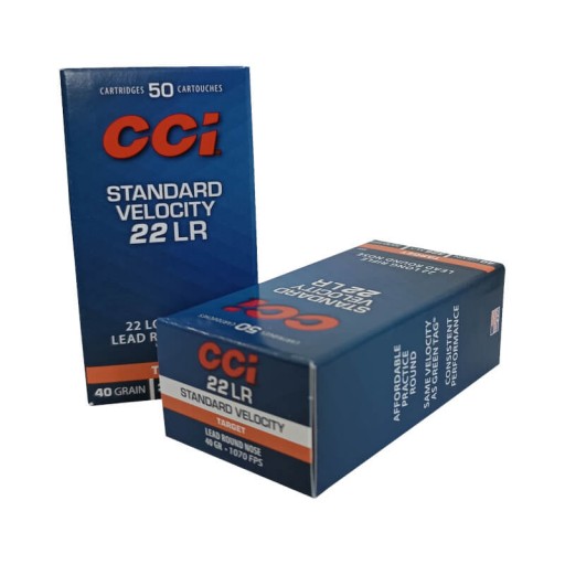 100 cartouches 22LR Standard Velocity 40GR CCI