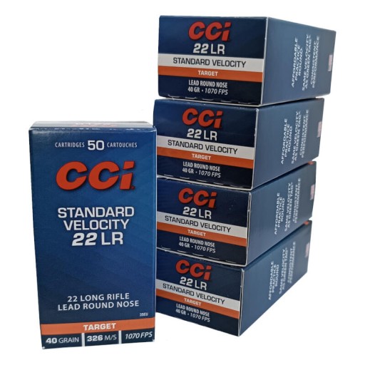 250 cartouches 22LR Standard Velocity 40GR CCI