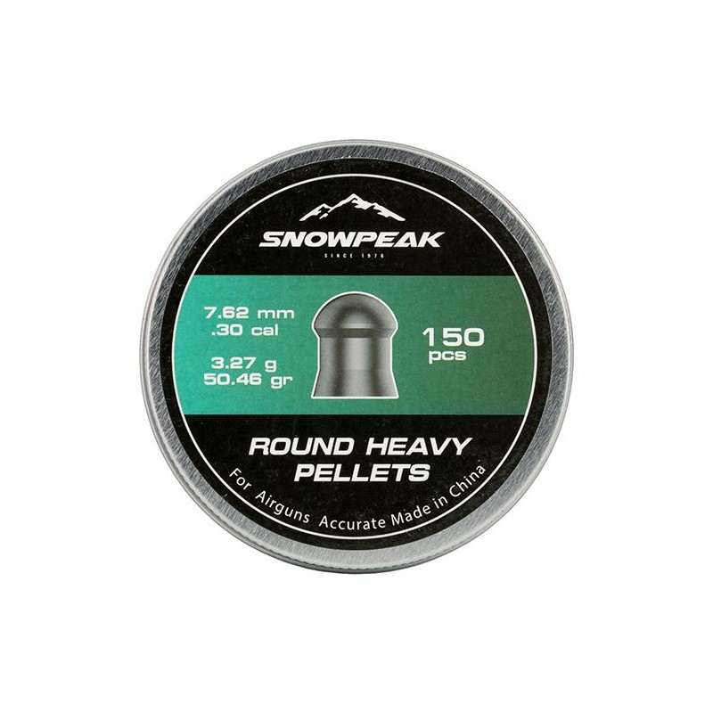 Plombs Snowpeak Round Heavy - calibre 7,62mm