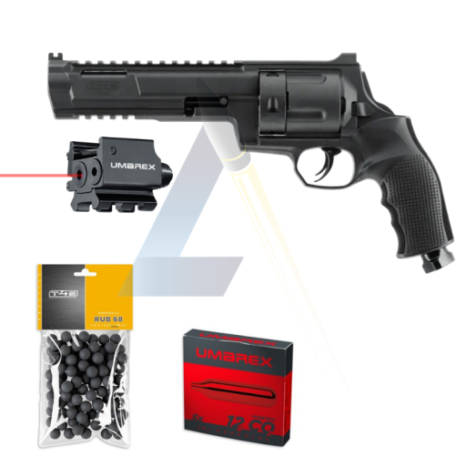 Pack Laser Revolver Umarex T4E TR68 Gen2 16 joules -...