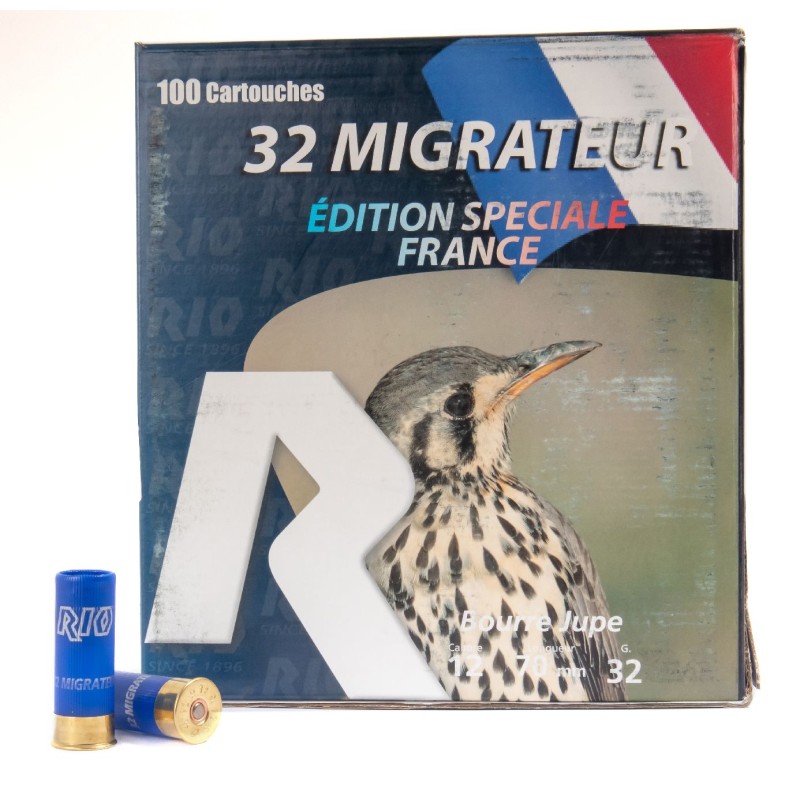 Cartouches Rio pack migrateur 32 PB 7,5 - calibre 12/70