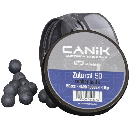 Boite de 50 billes caoutchouc Canik Zulu - calibre 50