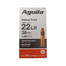 500 Cartouches Aguila HVHP 38gr - calibre 22LR