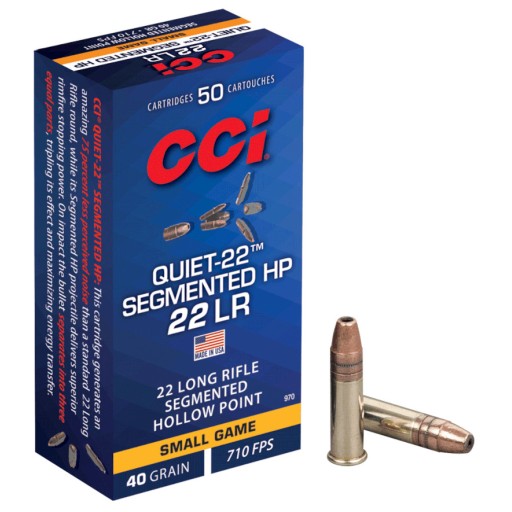 50 munitions CCI Quiet-22 40 grains - calibre 22 LR