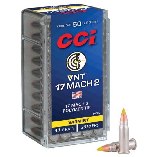 Cartouches CCI VNT 17gr - calibre 17 HMR