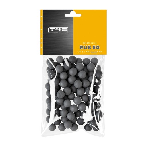Sachet de 100 billes caoutchouc Umarex T4E - calibre 50