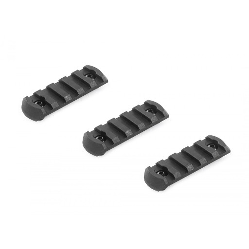 Lot de 3 Rails Picatinny M-LOK 5 slots